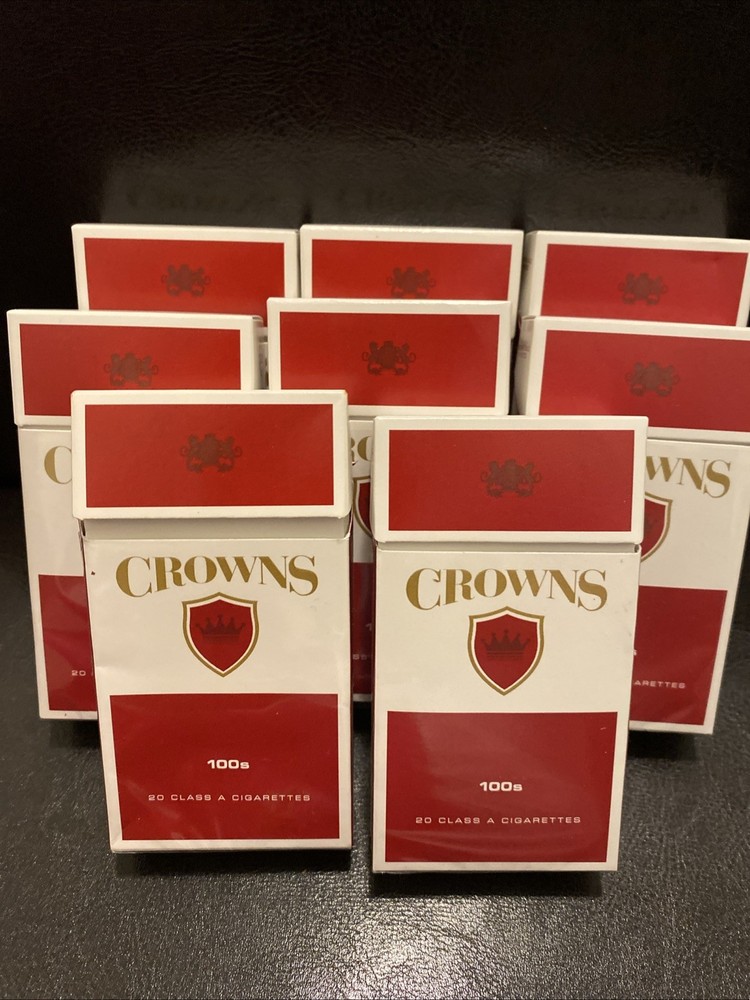 Crowns Cigarettes 100’s - EMTY 8 Boxes, Collectable, Crafts