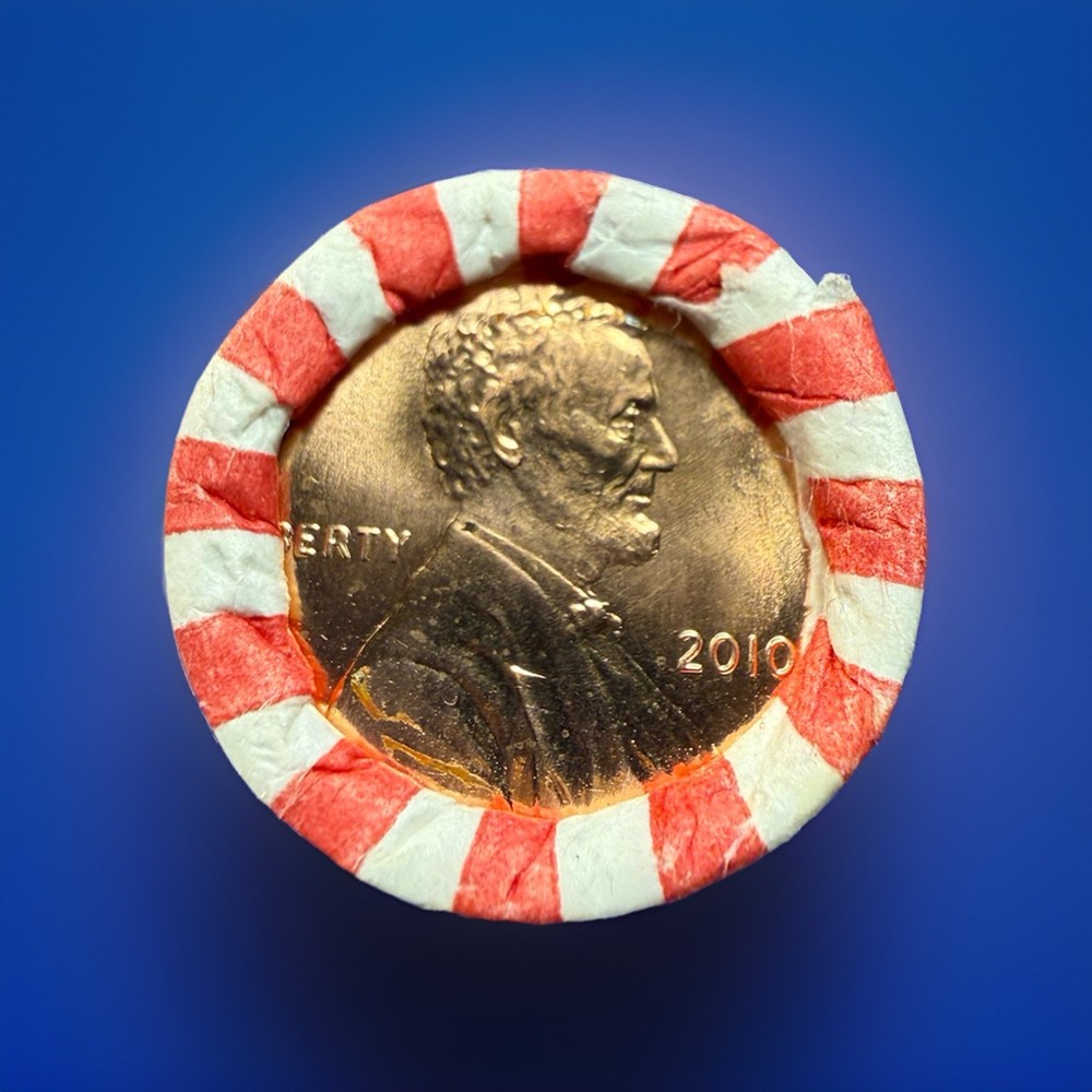 2010-P Lincoln Shield Cent Roll. FIRST YEAR Shield Cent! Fed Wrapped Roll OBW BU