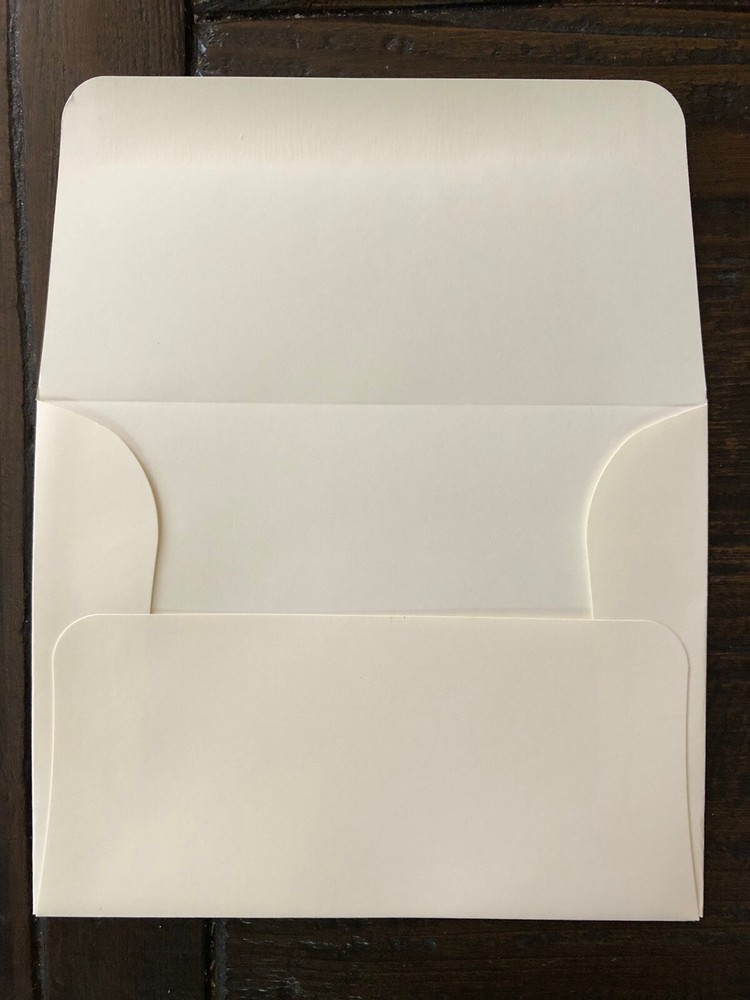 Embossed Personalized Monogram Folded Note Cards with Envelopes, Ivory