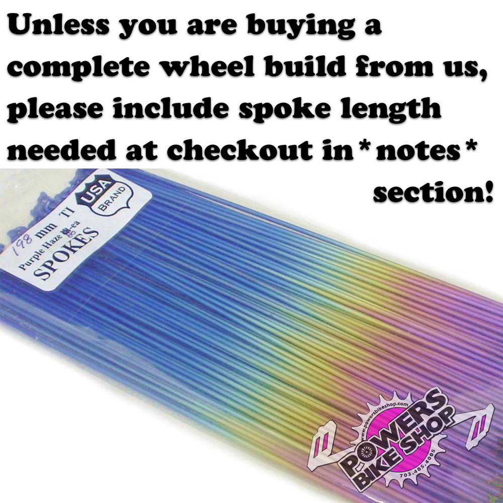 Titanium Spokes pack of 36