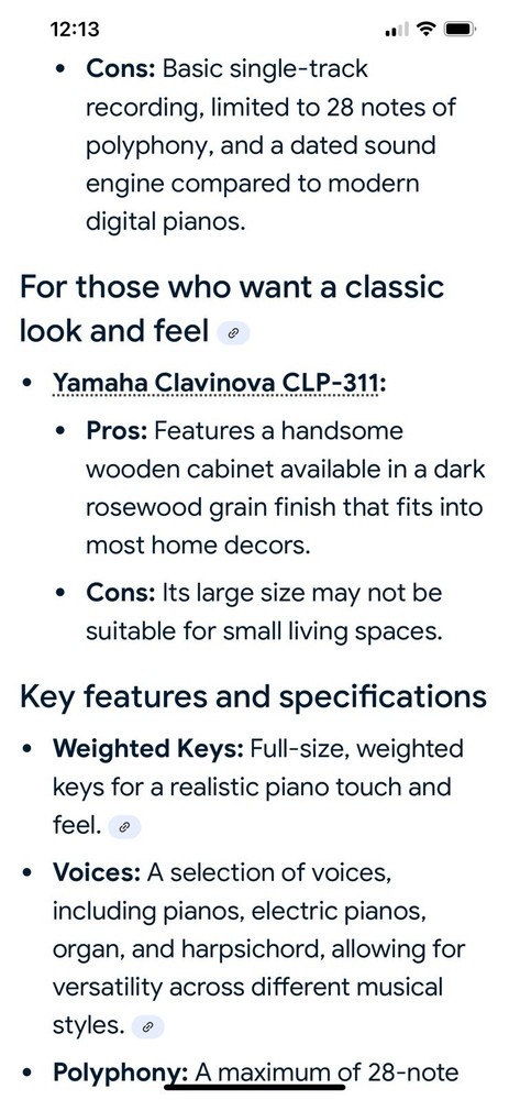 Piano Clavinova Yamaha