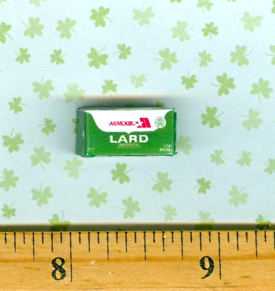 Dollhouse MINIATURE  Size LARD box