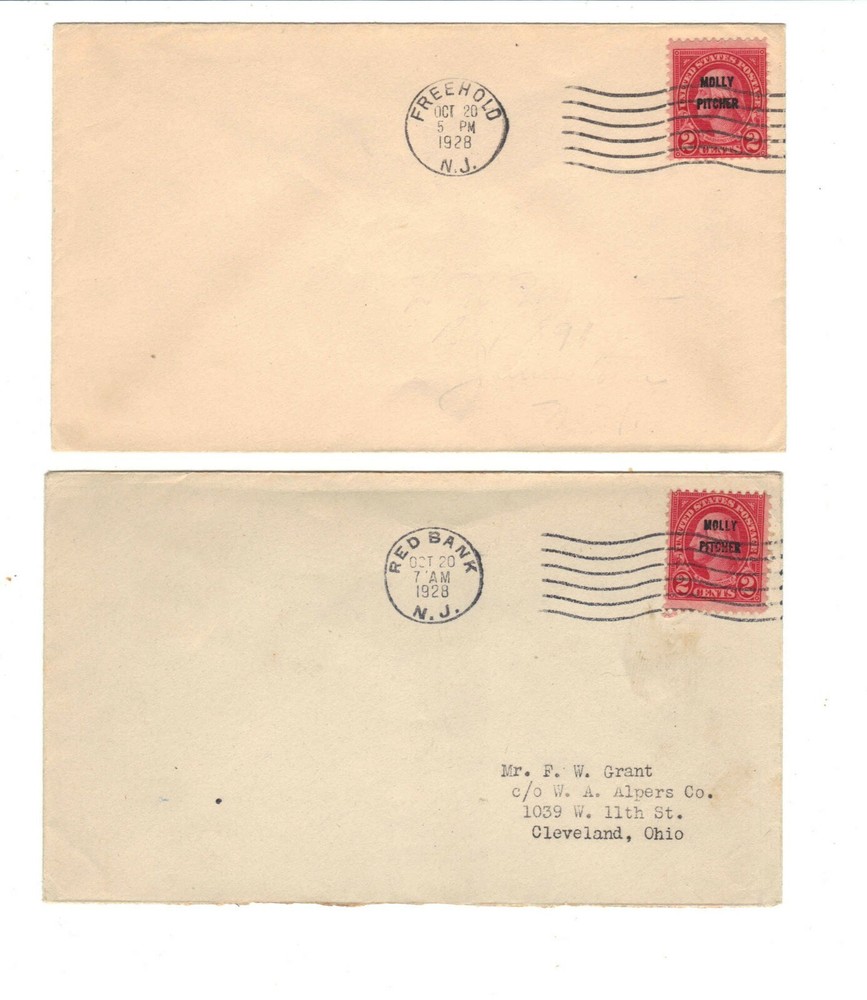 FDC's   #646  --    Freehold, Redbank  --  Molly Pitcher