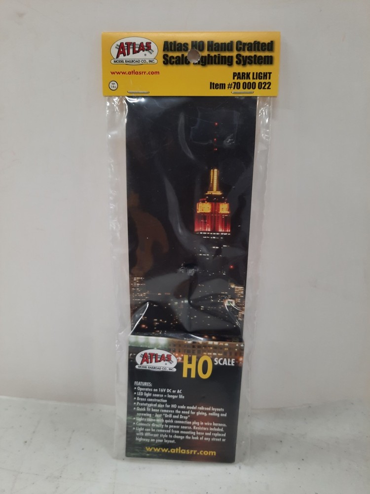 Atlas 70000022 HO Scale LIGHTING SYSTEM PARK LIGHT