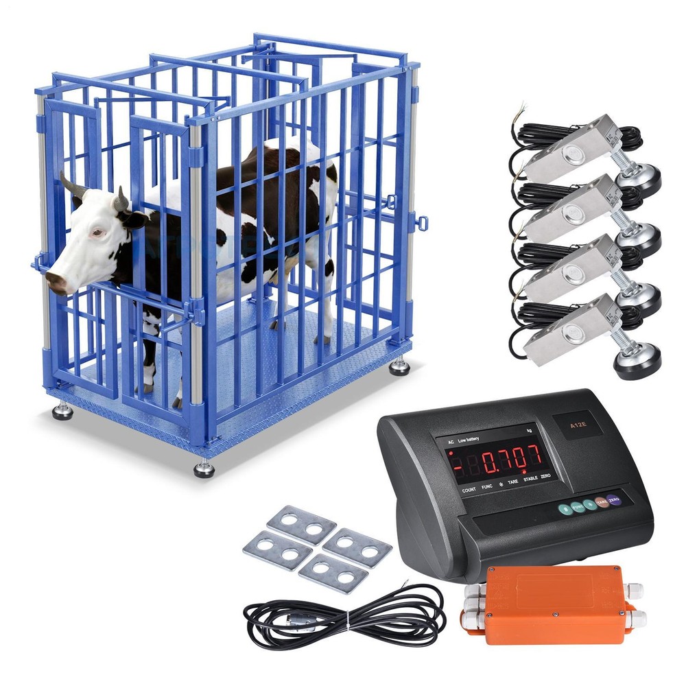 10,000lb Precision Floor Scale Kit/Livestock Scale Kit with Indicator