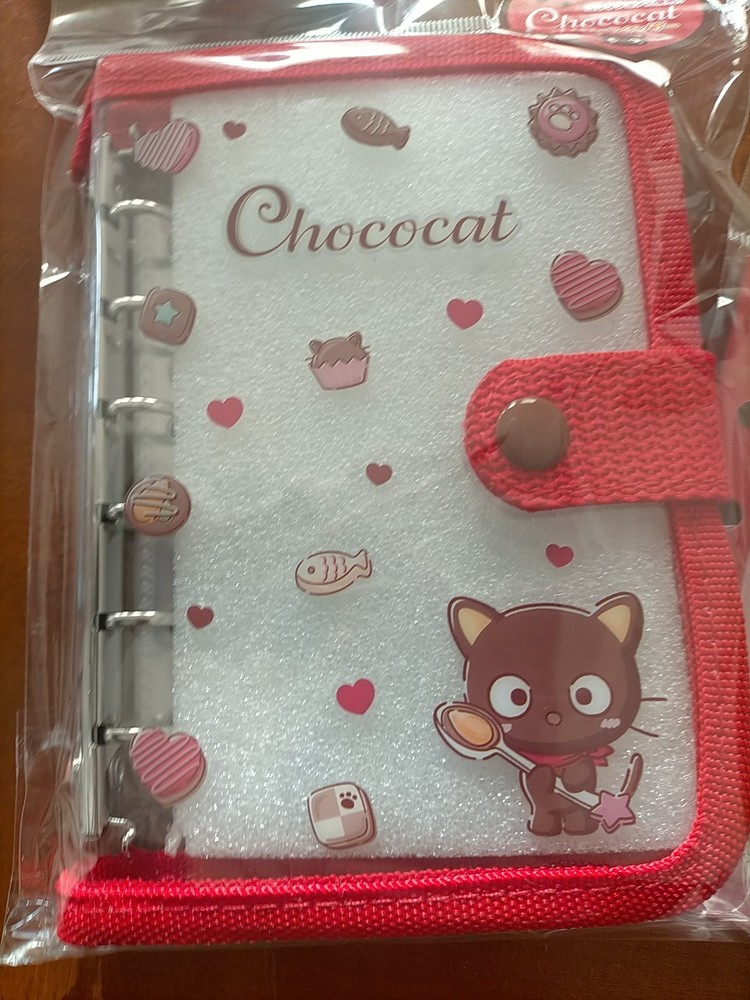 Sanrio Chococat Mini binder sticker book brown cat