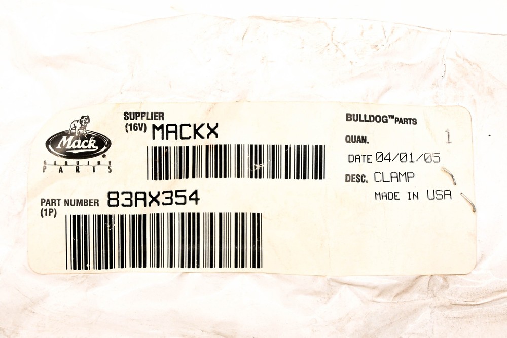 Mack 83AX354 Clamp NOS
