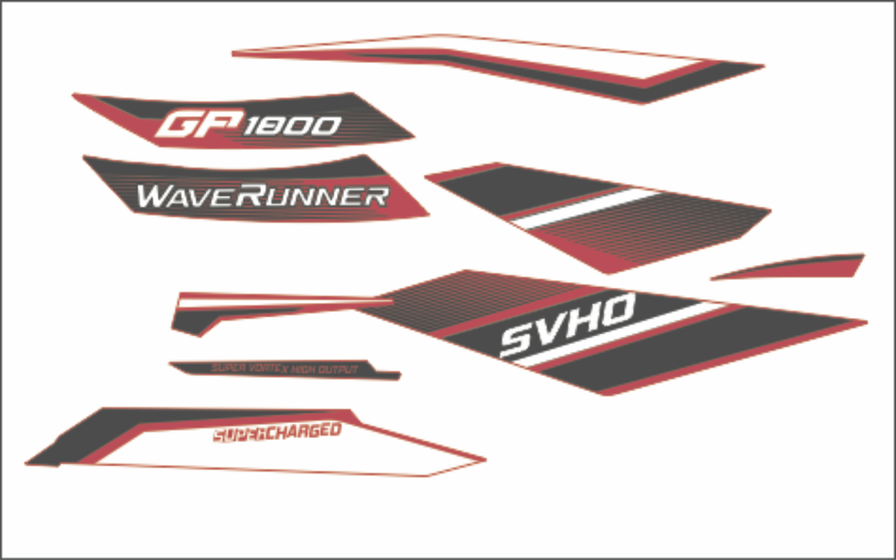 YAMAHA WAVERUNNER GP 1800 2017 Graphics / Decal / Sticker Kit