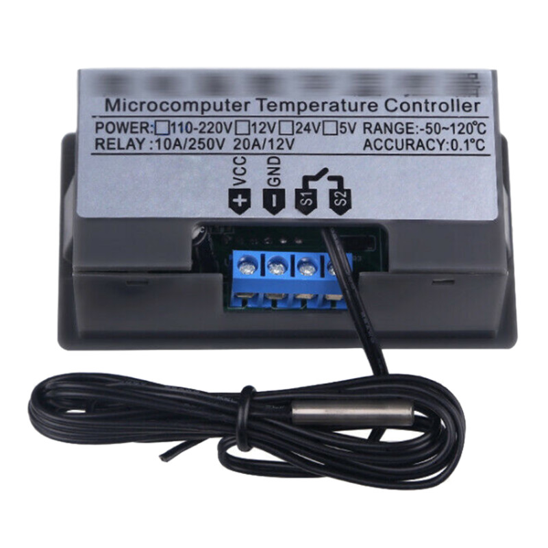 DC 12V 20A LCD Digital Thermostat Temperature Controller Meter Regulator W3230
