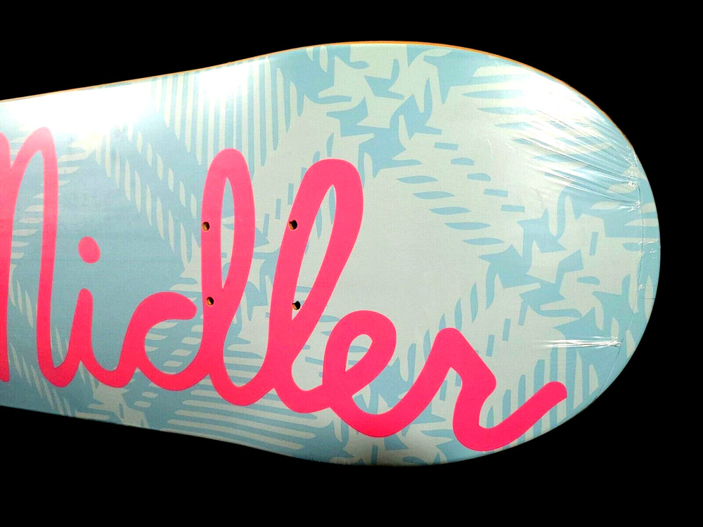 Alex Midler Illegal Civ Blue Script Skateboard Pro Deck 8.50" *New in Shrink*