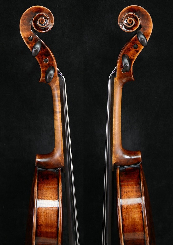 Stradivari 1716 Messiah Violin Model Master Wang's Own Work 1-PC Back No. W37