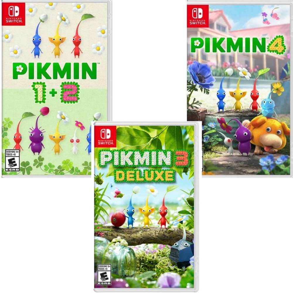Pikmin 1+2 & 3 Deluxe & 4 Switch New Game Bundle Special (Strategy)