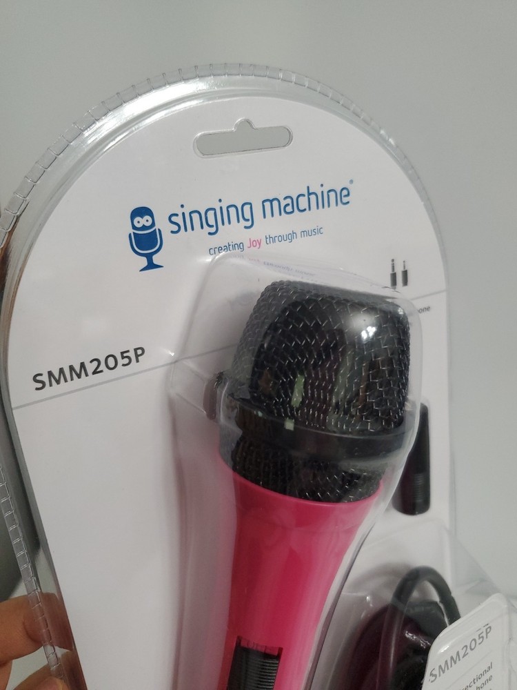 Singing Machine Unidirectional Dynamic Microphone SMM205P Pink