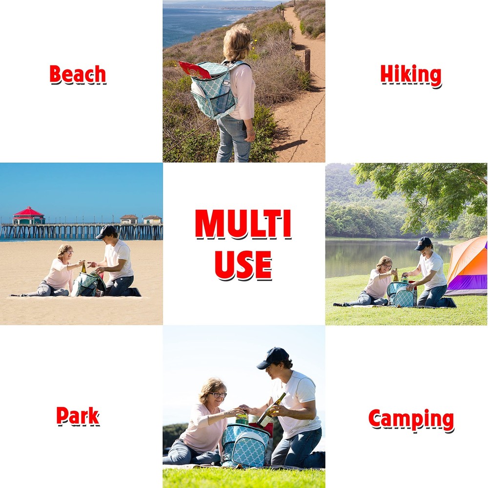 Ultra Compact Cooler Smart Cart Backpack