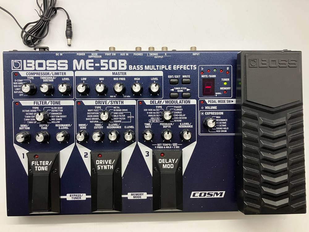 Boss ME-50B Base Multiple Effects 2011 w/Adapter Working C2B7819