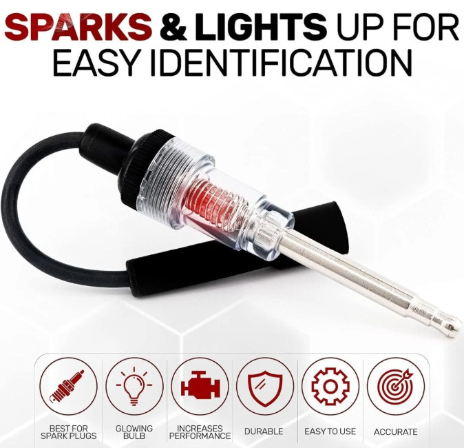 Ignition System Coil Engine In Line Auto Diagnostic SPARK-PLUG TESTER Test Tool