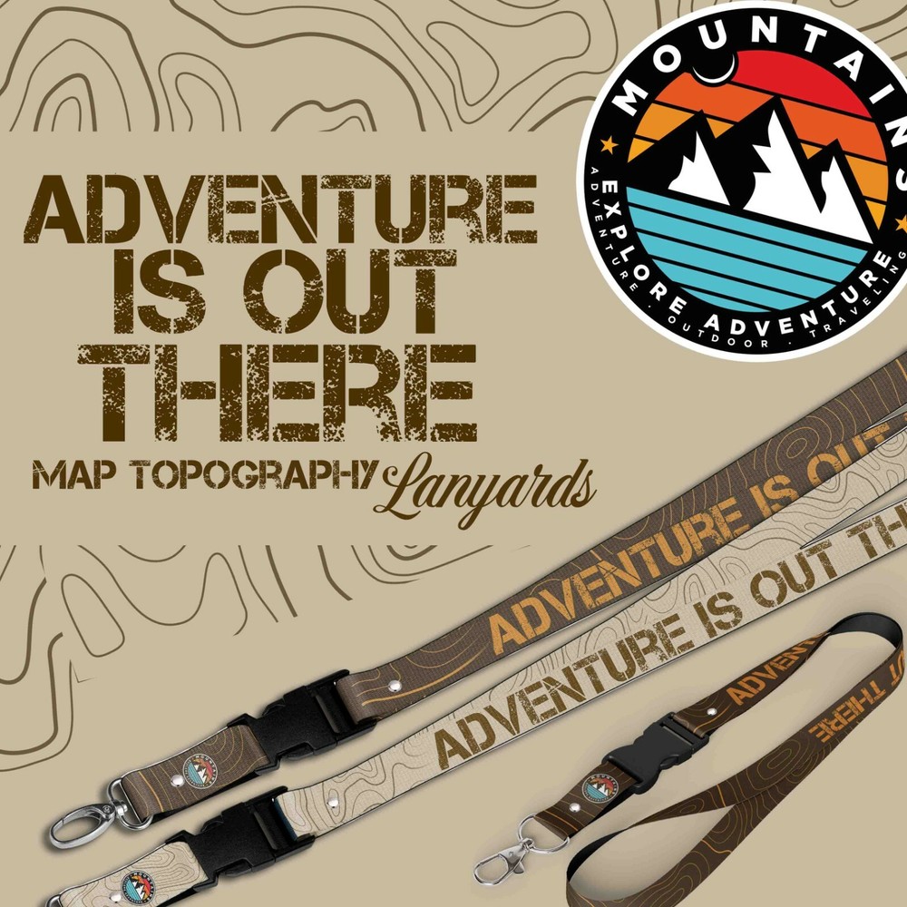 Adventure Topography Lanyard
