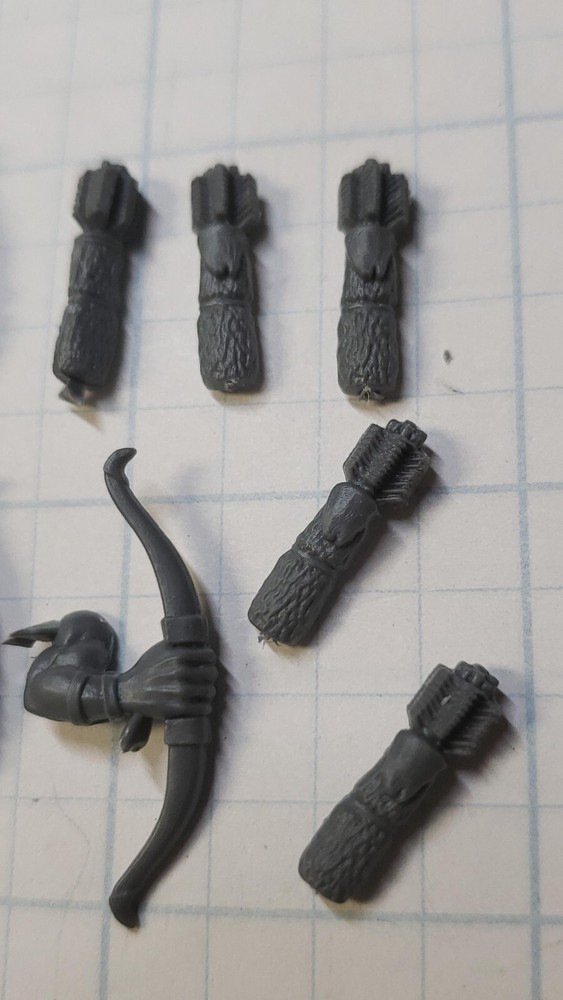 Warhammer Old World Orcs Goblins Bits Goblin Wolf Riders Quiver & Bow x5 Set