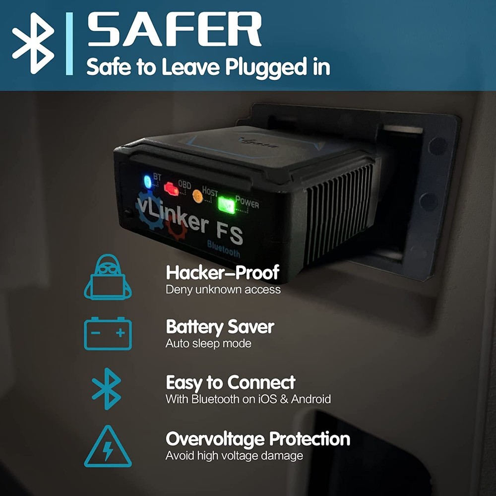 Vgate vLinker FS Bluetooth OBD2 Diagnostic Scan Tool for iOS, Android & Windows