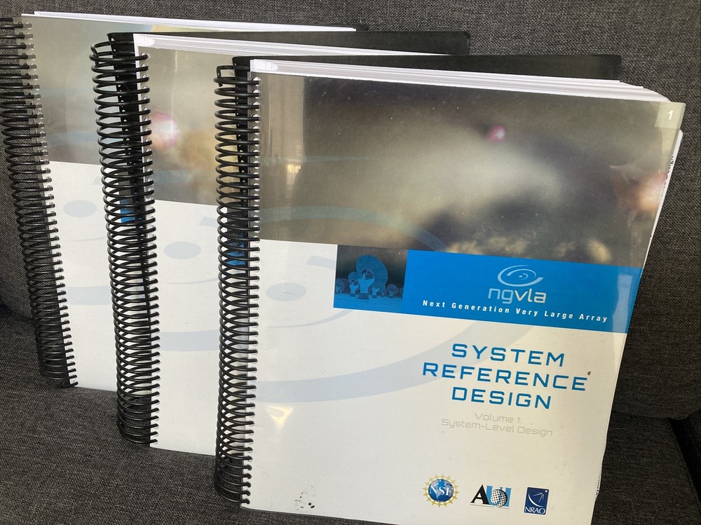 Next Generation Very Large Array System Reference Design Manuals 1-3 Astronomy