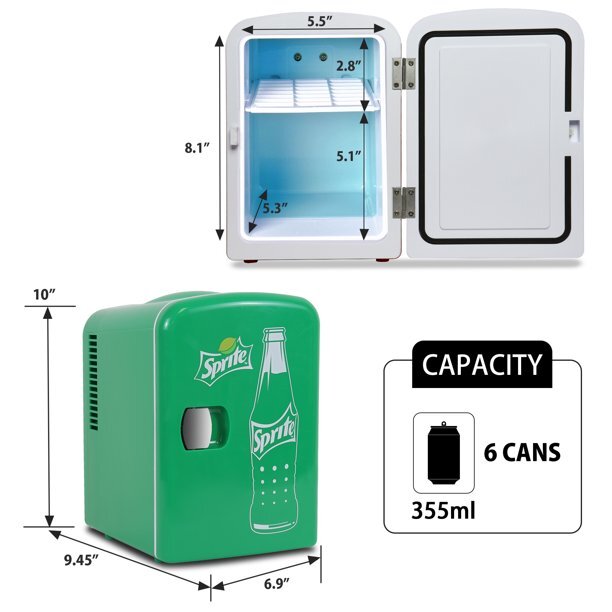 Mini Fridge Small Door Compact Freezer Refrigerator Cooler