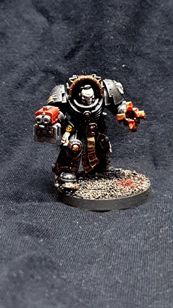 Warhammer 40K Space Marines Chaplain In Terminator Armour - Painted