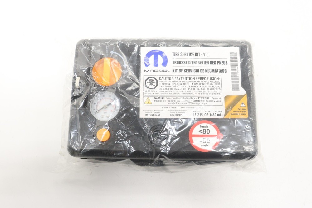 MOPAR TIRE SERVICE KIT INFLATOR COMPRESSOR  OEM 04726542AE Pacifica/Compass