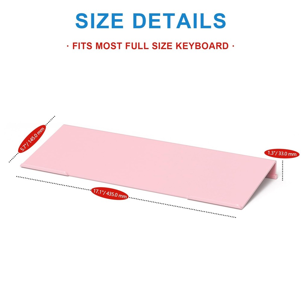 Comfortable Computer Keyboard Stand - Ergonomic Keyboard Riser Acrylic Tilted...