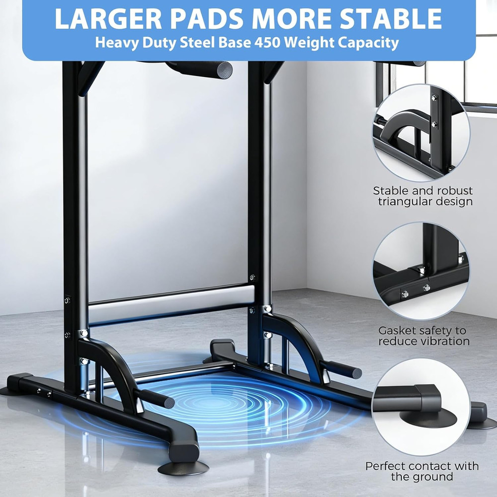 Pull up Bar, Multi-Function Pull up Dip Bar Station, Home Gym Workout Strength T