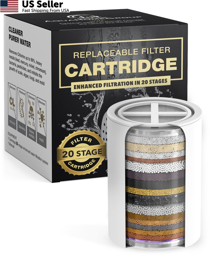 AquaHomeGroup 20 Stage Shower Filter 1 Count (Pack of 1), 20