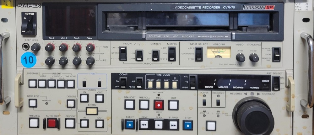 AMPEX  Betacam SP CVR-75 Studio Editor Video Cassette Recorder