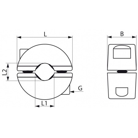 Rope clamping ring 6mm