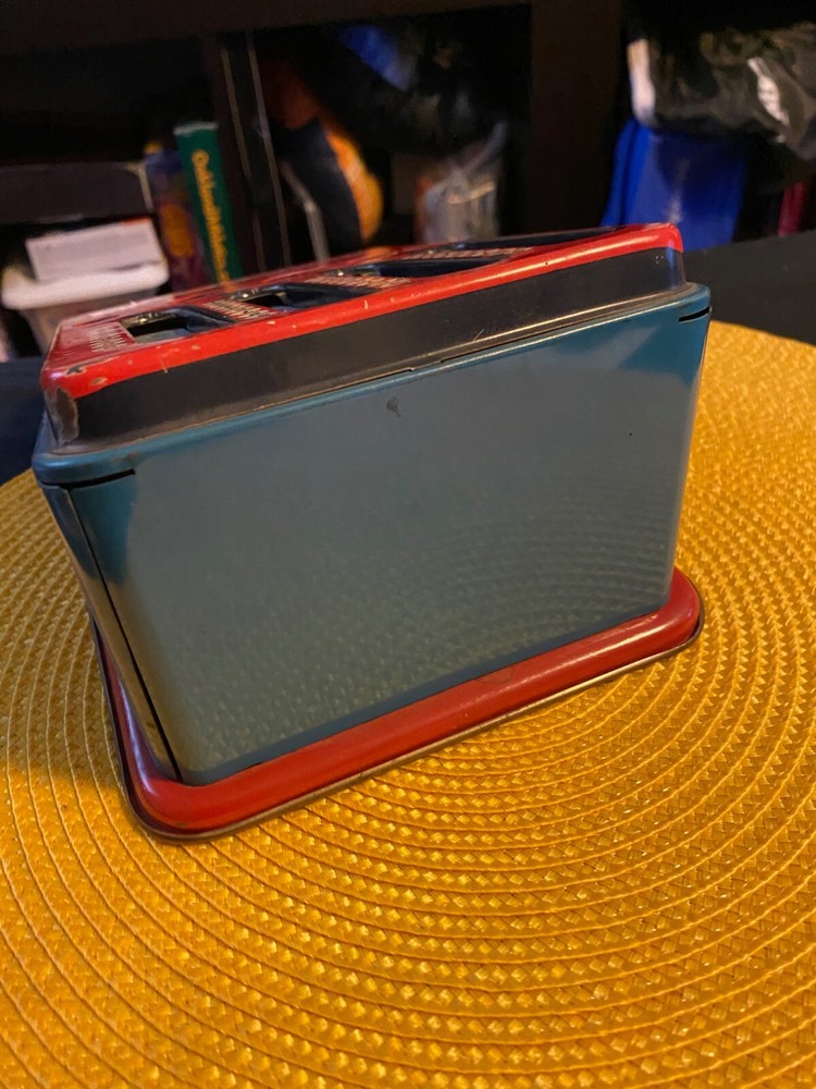 Vintage Metal Adding Machine Red/Blue