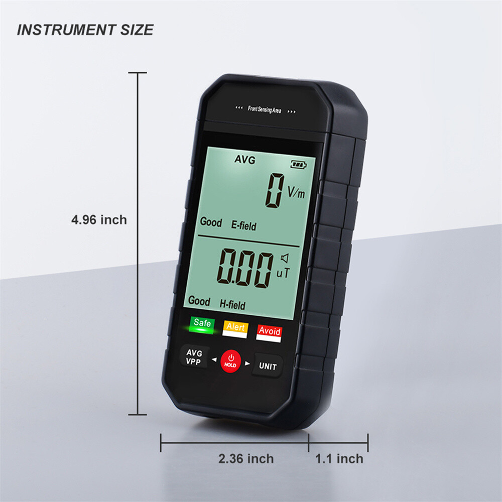ET925 Handheld EMF Meter Digital LCD Electromagnetic Radiation Detector 1999V/m