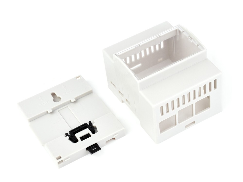 Waveshare DIN Rail ABS Case for Raspberry Pi 5 large Inner Space Injection
