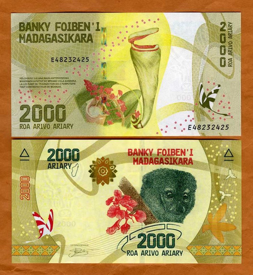 Madagascar, 2000 Ariary, ND (2025) P-101c UNC