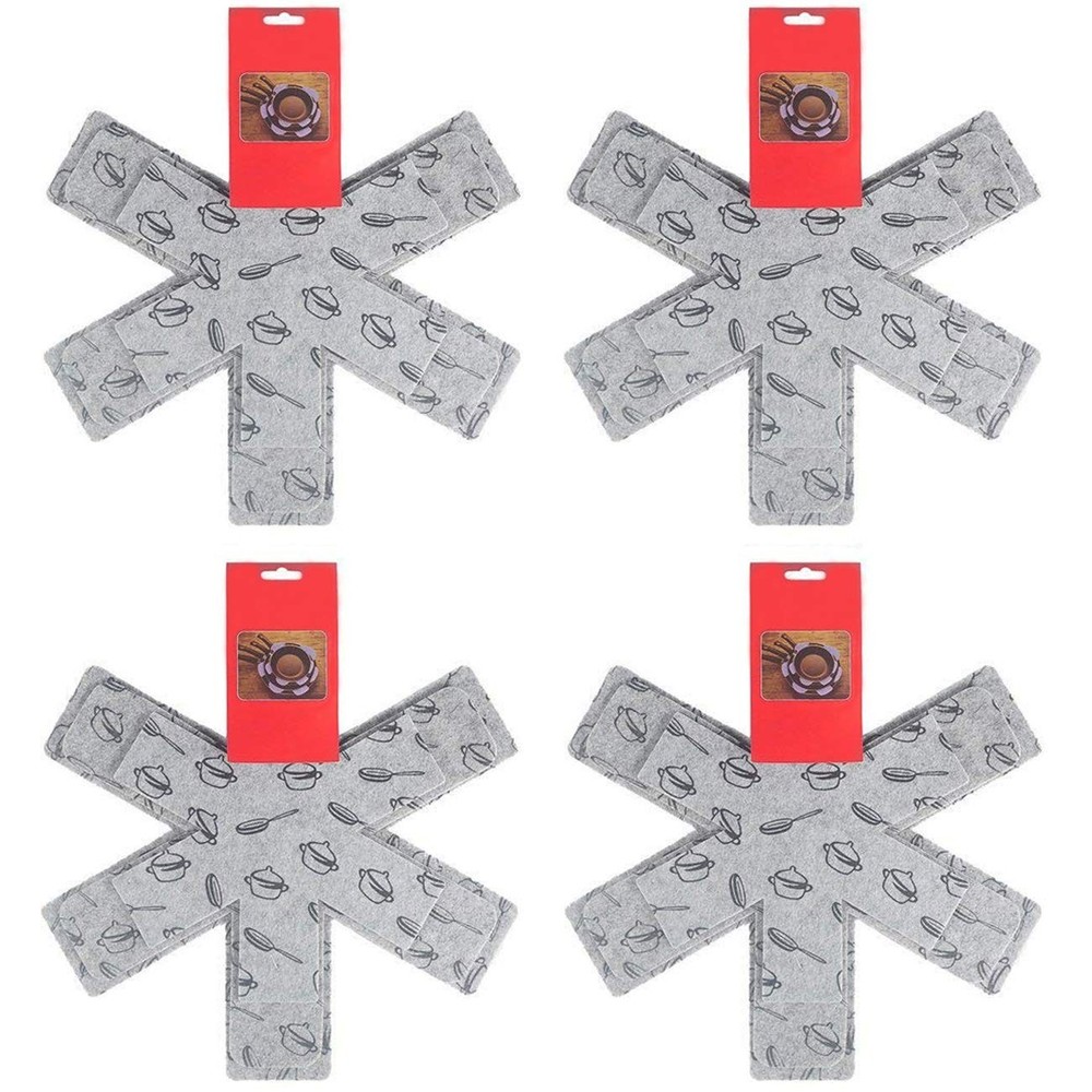 Pot Pan Protectors Cookware Protector Set 12 PCS 3 Sizes-15/14/10 inch
