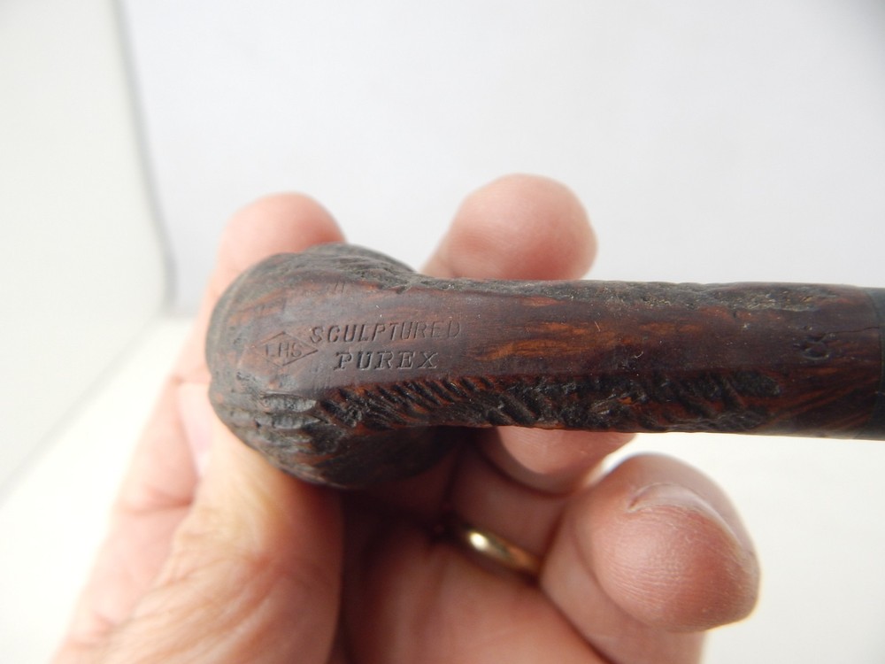 Vintage LHS Sculptured PUREX Smoking Pipe