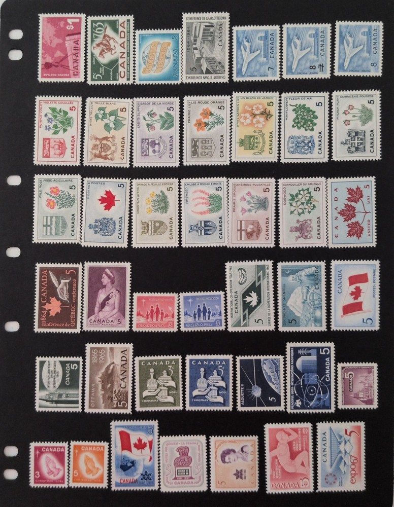 Canada stamps Lot, 1960s,  MNG