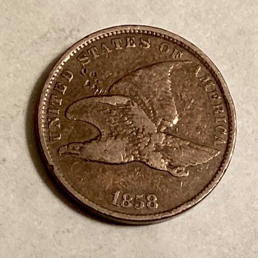 1858 US Flying Eagle Cent - Small Letters