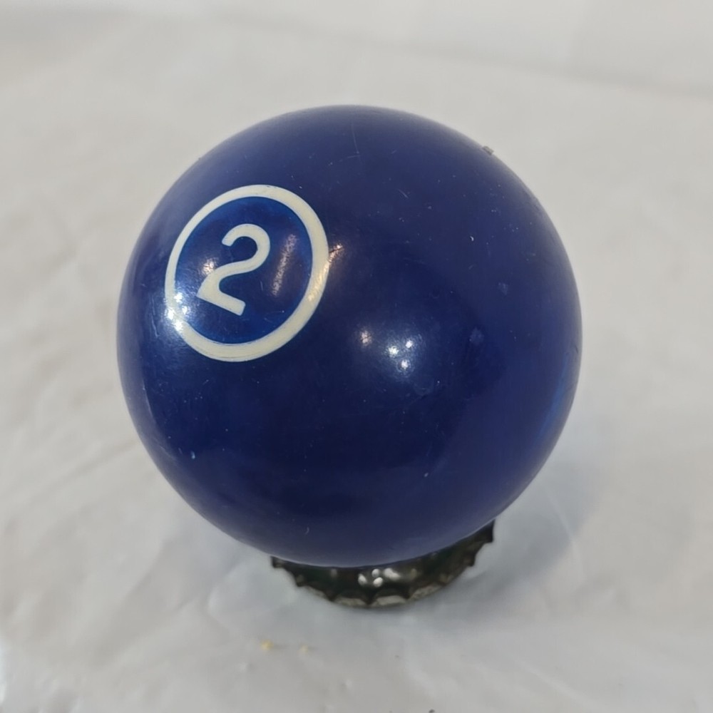 VTG Solid Navy Blue Pool Ball #2 - White Number - Unbranded Billiard Replacement
