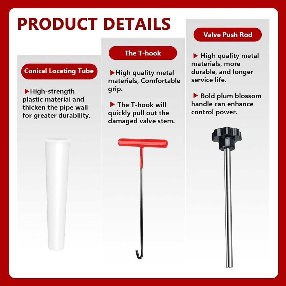 Tire Valve Stem Core Remover&Installer/Replacement Tool Kit For TR413 Valve Core