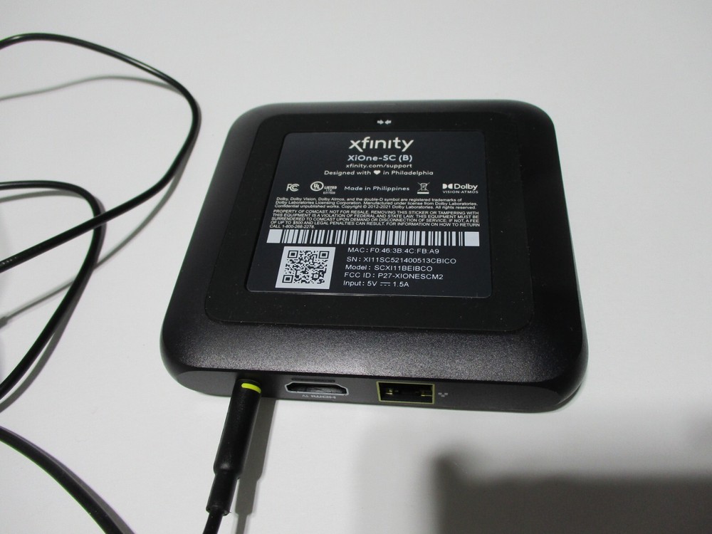 Xfinity Flex XiOne-SC(B) Streaming Device with AC Adapter No Remote