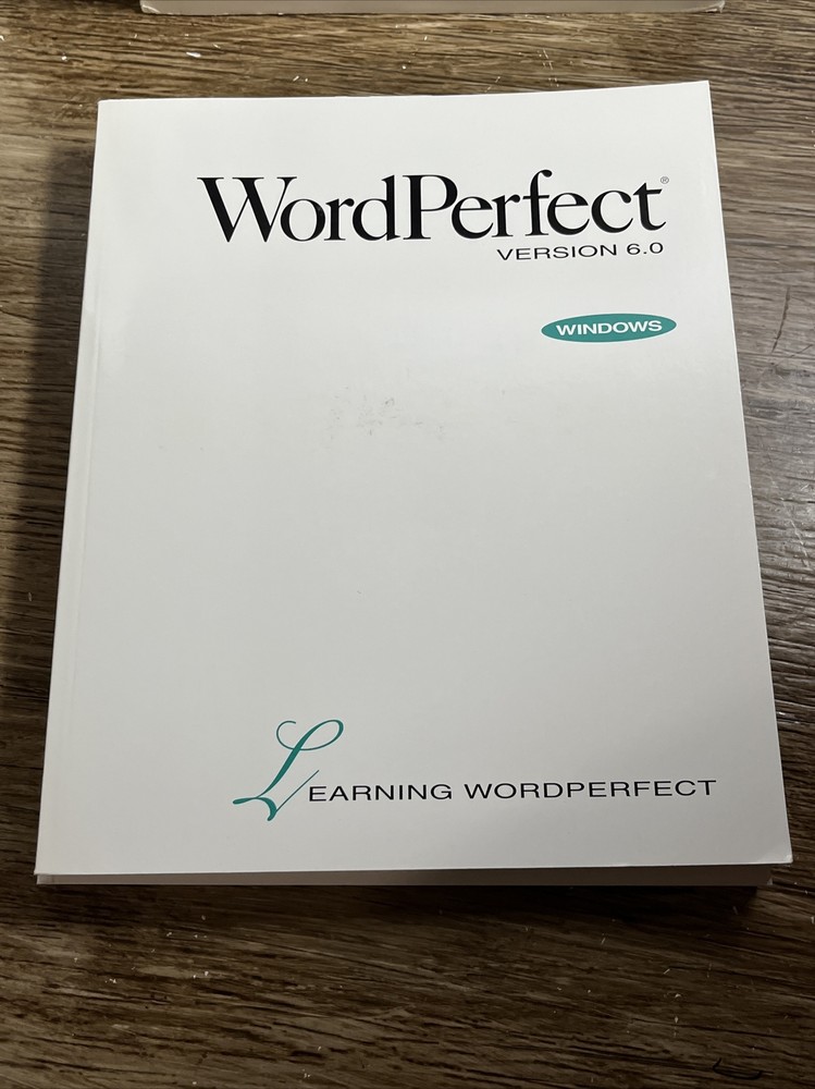 Vintage WordPerfect Upgrade Version 6.0 DOS