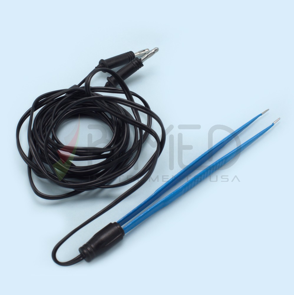 Disposable Bipolar Cushing Tissue Forceps With Cable Insulated Electrosurgery