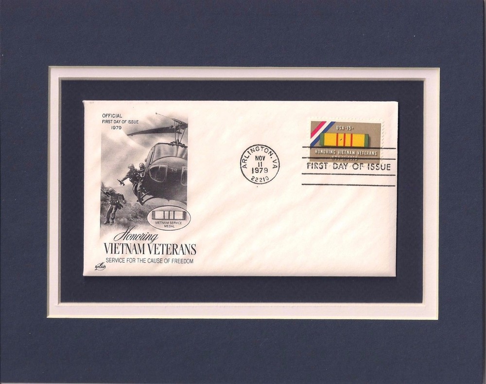 HONORING VIETNAM VETERANS - FRAMEABLE POSTAGE STAMP ART - 0023