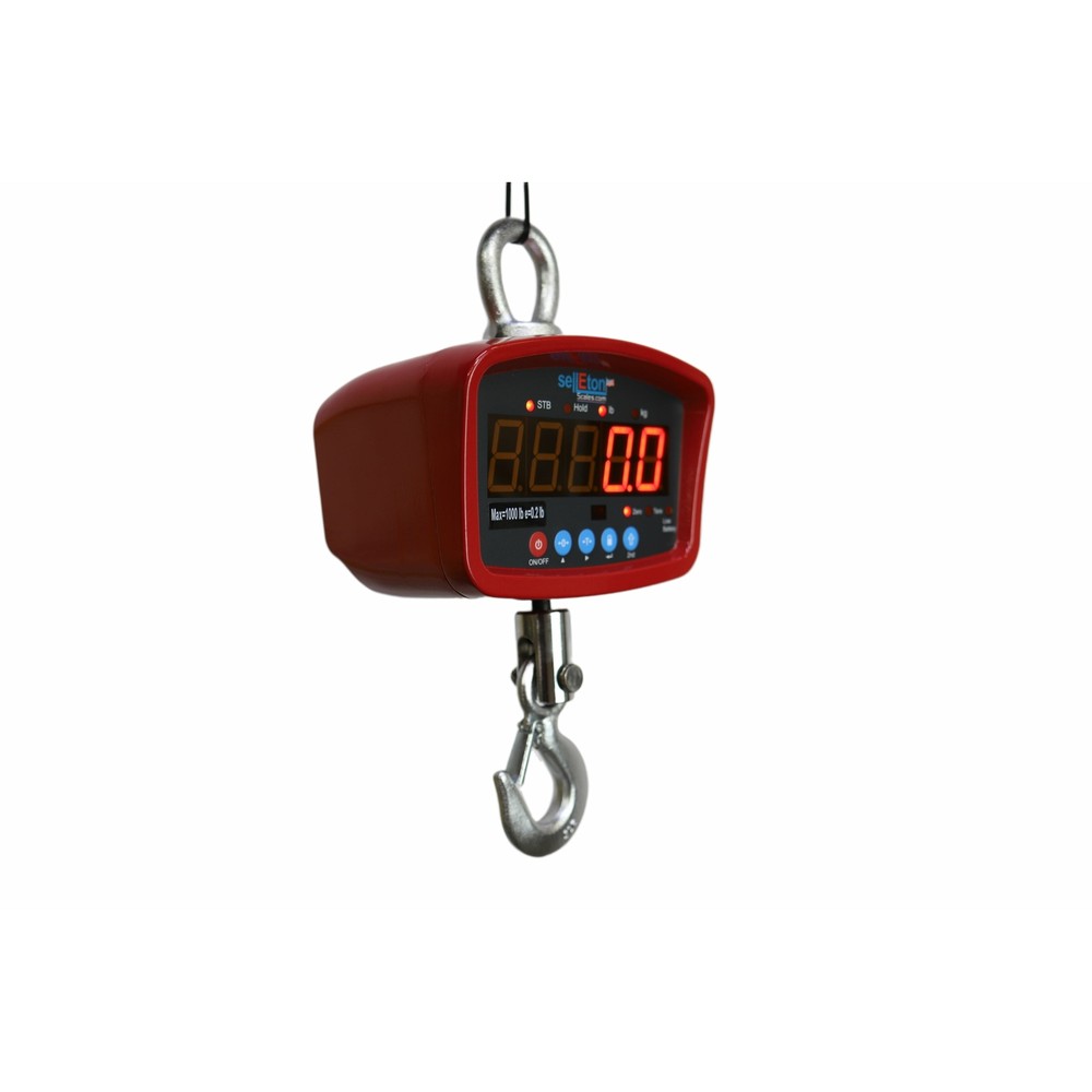SellEton SL-924 Digital Medium General Purpose Crane Scale 2000 lb x 0.5 lb