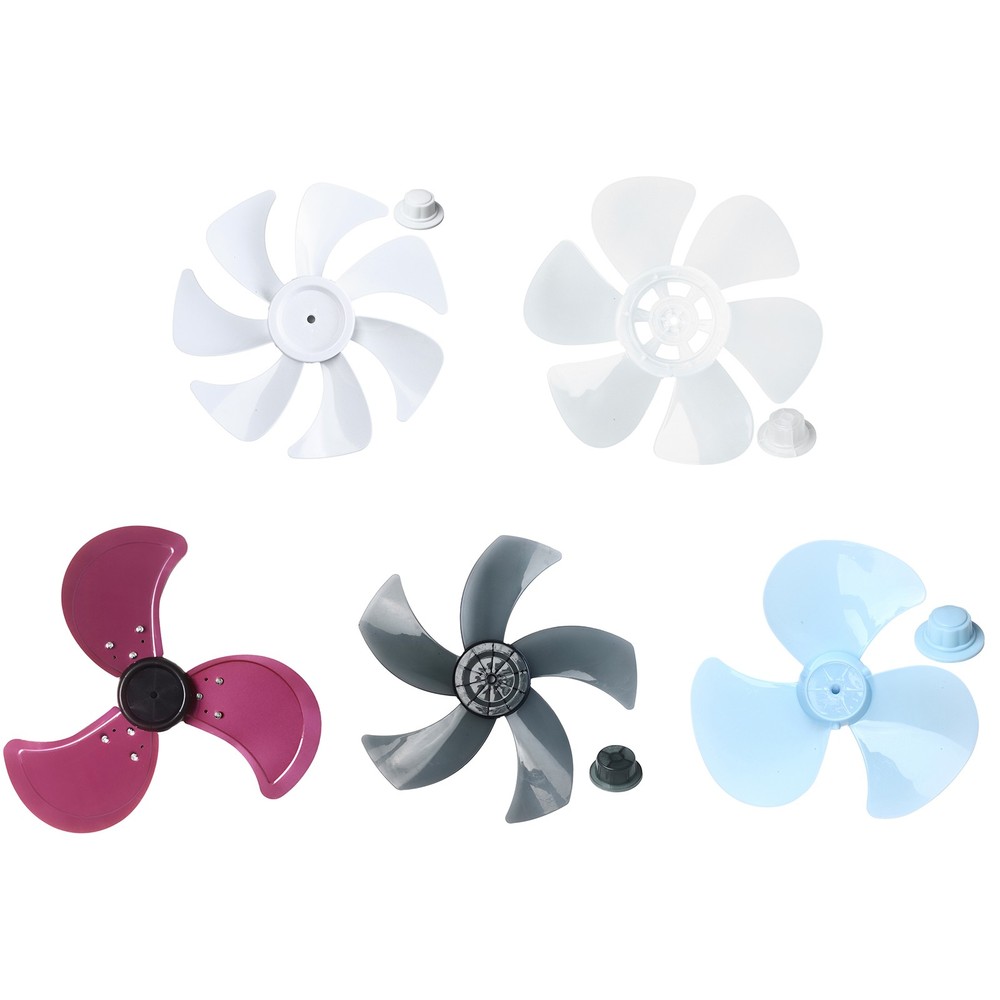 1Set Fan Leaves Practical Replacement Fan Blades Comfortable Plastic Blades