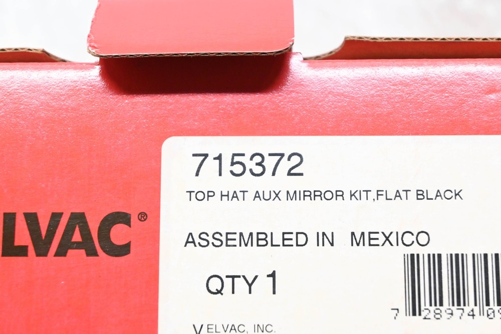 Velvac 715372 Top Hat Aux Mirror Kit NOS