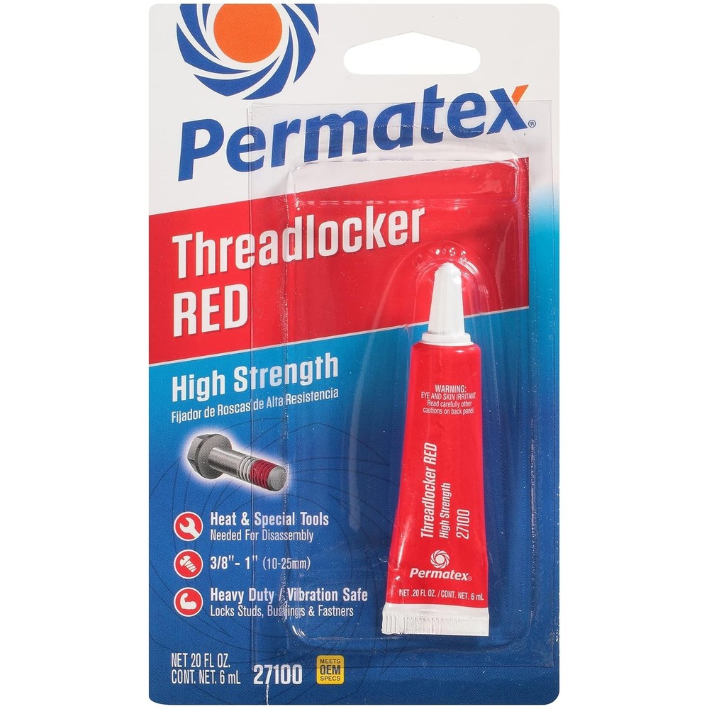 High Strength Threadlocker Red, 6 ml